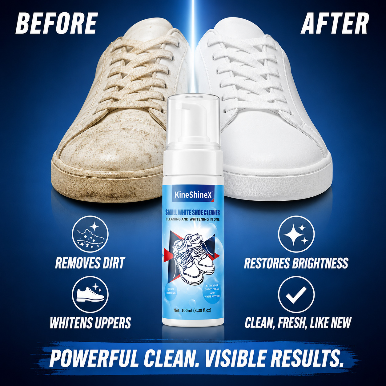 Sneakers Care - Kit Pulitore per Scarpe Gihen, Detergente